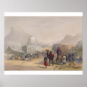 Poster Temple de "Ahmed Shauh", roi de l'Afghanistan,