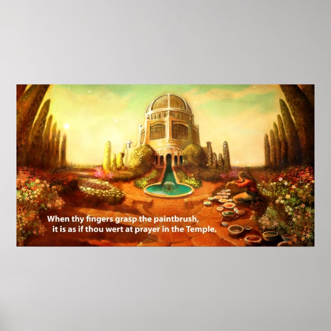 Poster Temple de brosse (Devant)