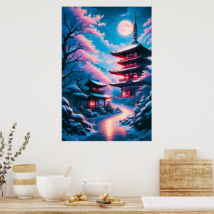 Poster Temple de la Neige et des Fleurs (Yukizakura no Te