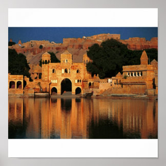 Poster temple de l'inde