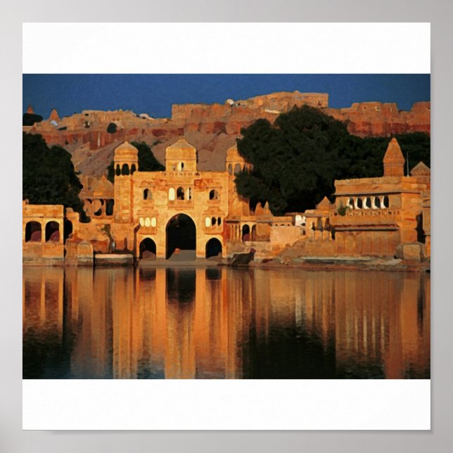 Poster temple de l'inde (Devant)