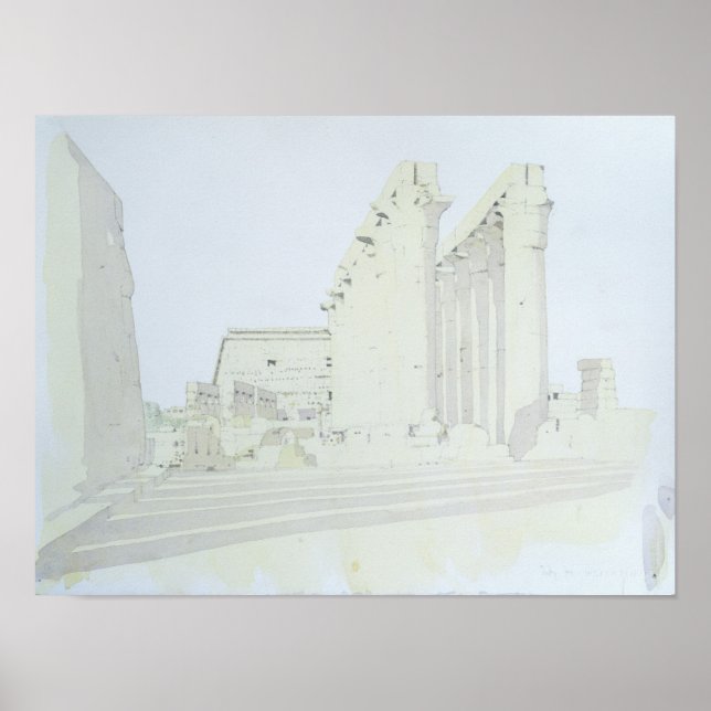 Poster Temple de Louxor (Devant)