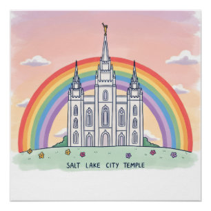 Poster Temple de Salt Lake City