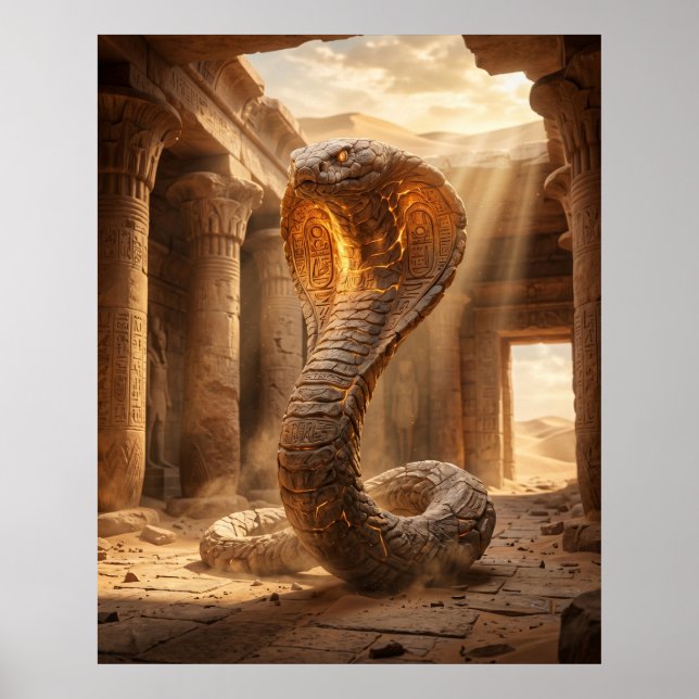 Poster Temple du désert Cobra de pierre (Devant)