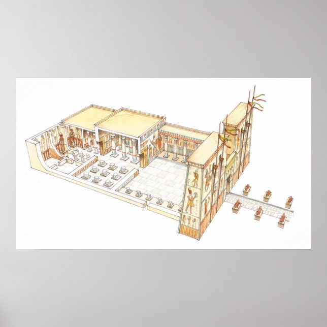 Poster Temple égyptien 2 (Devant)