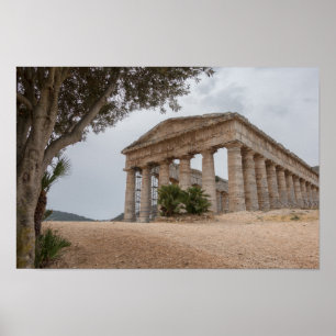 Poster Temple grec chez Segesta, Sicile