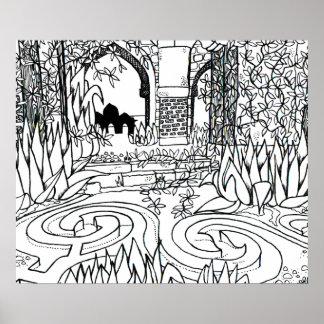 Poster Temple indien oublié