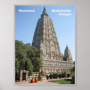 Poster Temple Mahabodhi - Thaïlande -