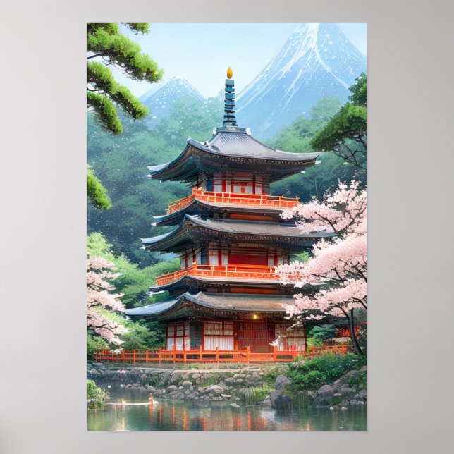 Poster Temple Riverbank (Devant)