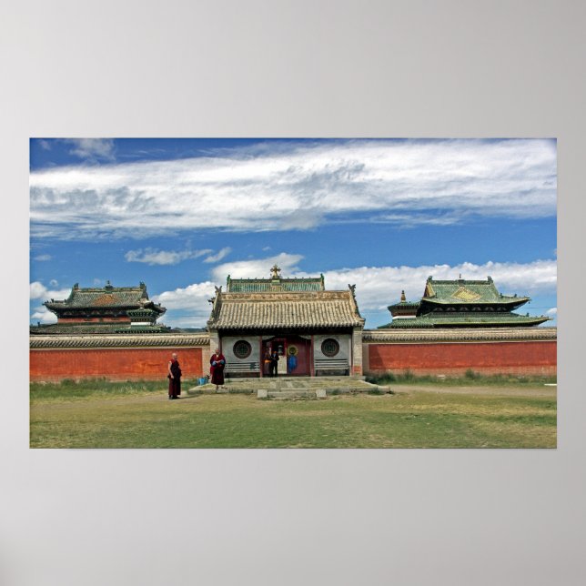 Poster Temples bouddhistes à Erdene Zuu, Monglia (Devant)