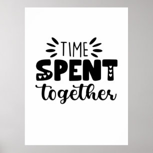 Poster Temps cadeau Valentine passé ensemble