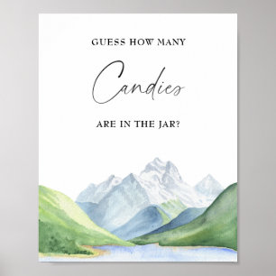 Poster Temps d'aventure ! Devinez combien de bonbons Post