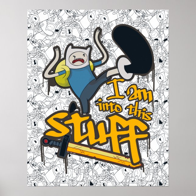 Poster Temps d'aventure | Finn "Je Suis Dans Ce Genre De  (Devant)
