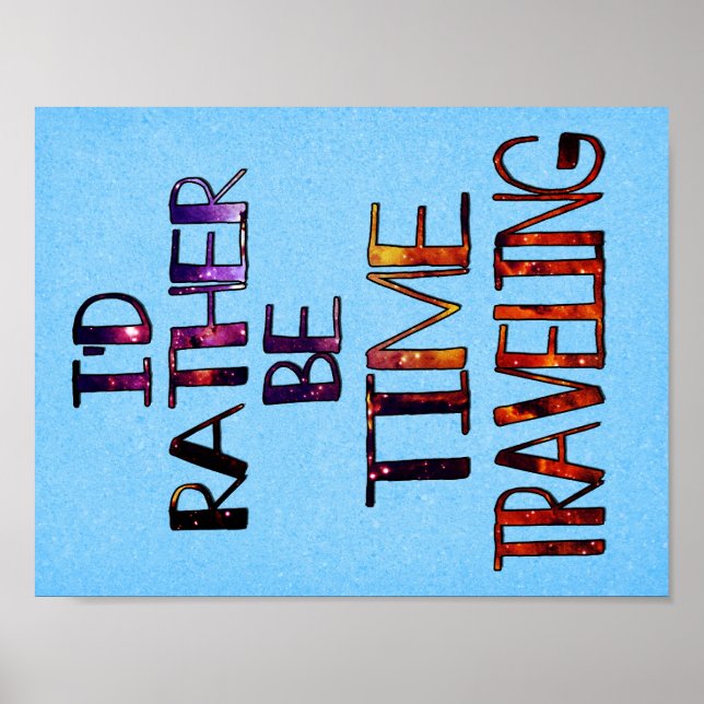 Poster Temps de déplacement petit (Devant)