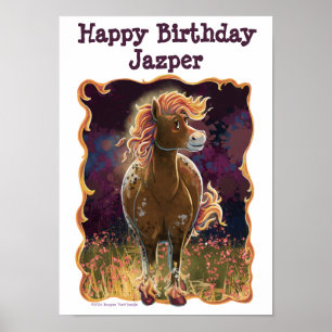 Poster Temps de Fête Cheval de Feu