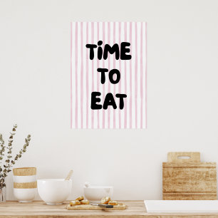 Poster Temps de manger