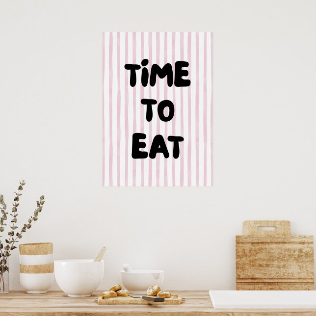 Poster Temps de manger (Cuisine)