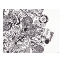 Temps et argent - Black & White Steampunk