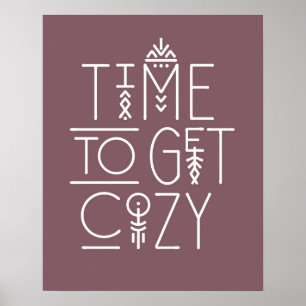 Poster Temps moderne pour obtenir un design confortable