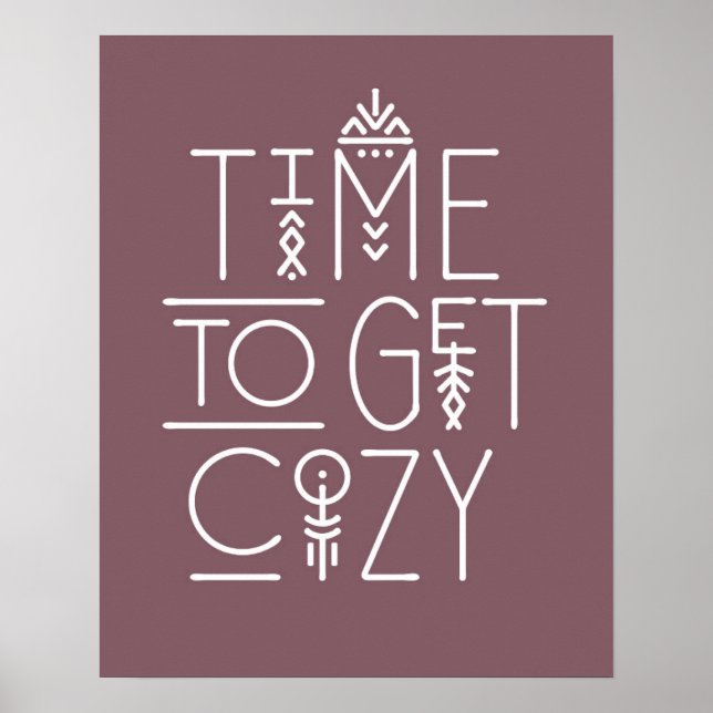 Poster Temps moderne pour obtenir un design confortable (Devant)