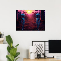 Temps pour les amis IA Alien Art