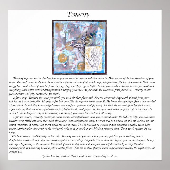 Poster Tenacité (Devant)