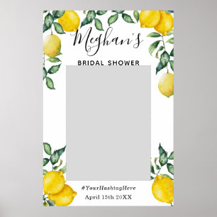 Poster Tendance Citrons Shower Nuptial Photobooth
