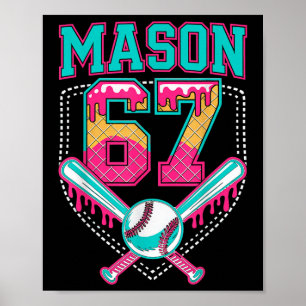 Poster Tendance Mason 67 Mem Crème Glacée Drip Bysebyll A