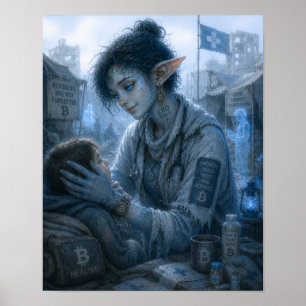 Poster Tendresse / Guérisseur / Camp de réfugiés