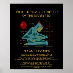 Poster tenez les âmes invisibles du martyr...