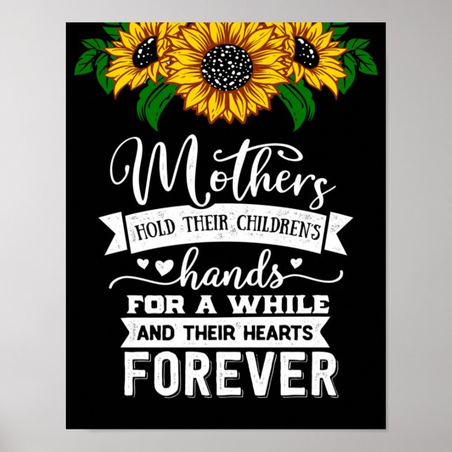 Poster Tenez leur coeur pour toujours, Maman Idée cadeau  (Devant)