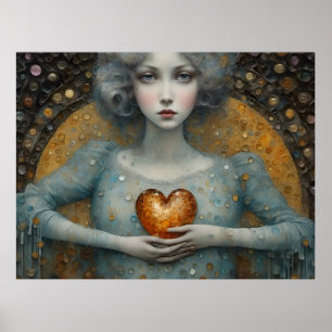 Poster Tenir mon coeur dans mes mains