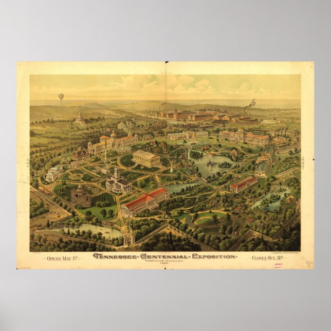 Poster Tennessee Centennial Exposition, Nashville (1897) (Devant)