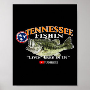 Poster Tennessee Fishby By Hog Slab Fishing