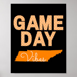 Poster Tennessee Football Jour Vibes Fall Tailgate