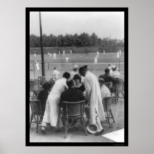 Poster Tennis à Shanghai, Chine 1918