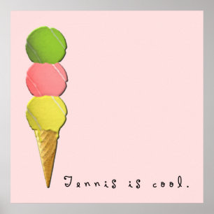 Poster Tennis créatif