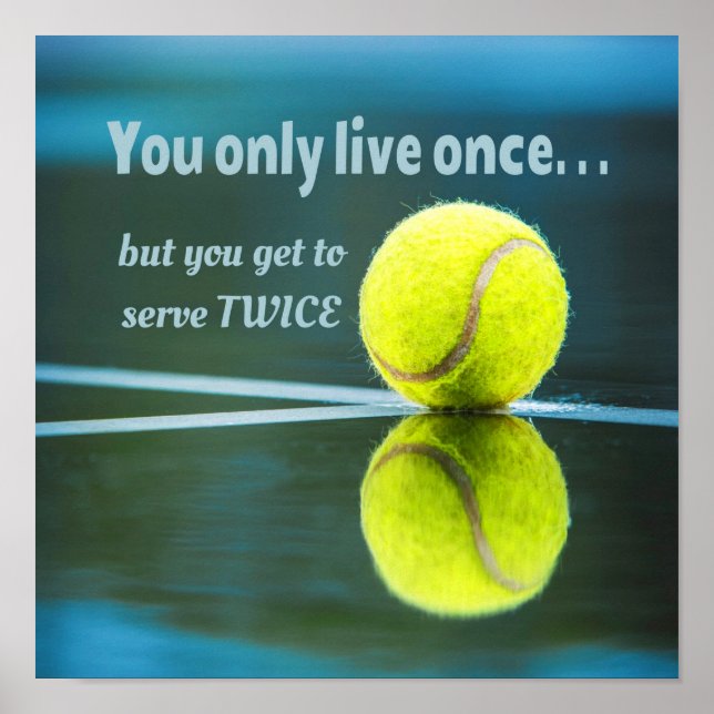 Poster Tennis en direct une fois sept deux fois, Tennis B (Devant)