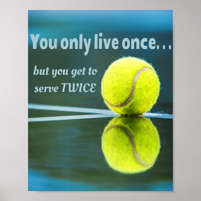 Poster Tennis en direct une fois sept deux fois, Tennis B (Devant)