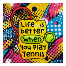 Tennis Life est meilleur sur le court sur abstrait