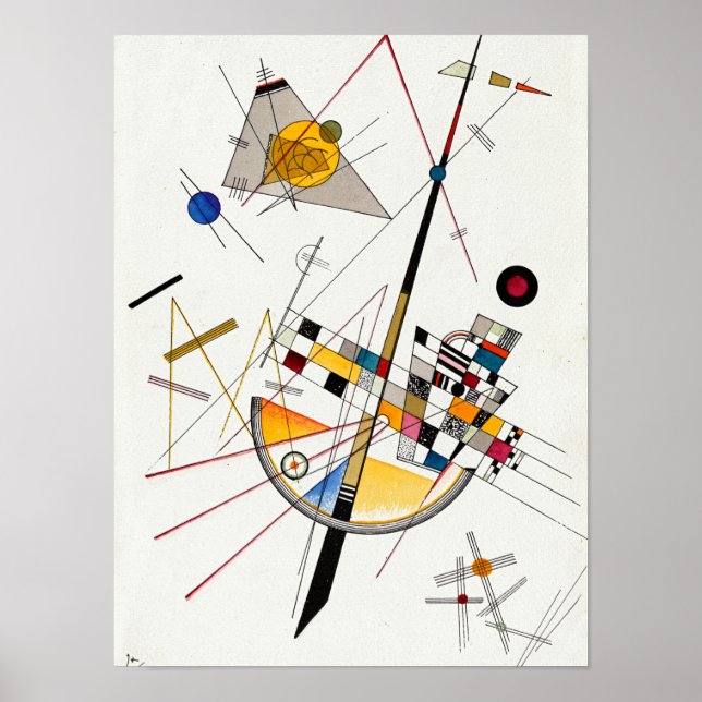 Poster Tension délicate, no 85 par Wassily Kandinsky (Devant)