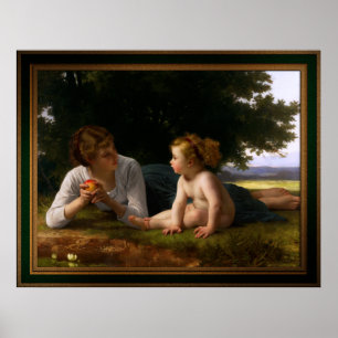 Poster Tentation par William Bouguereau