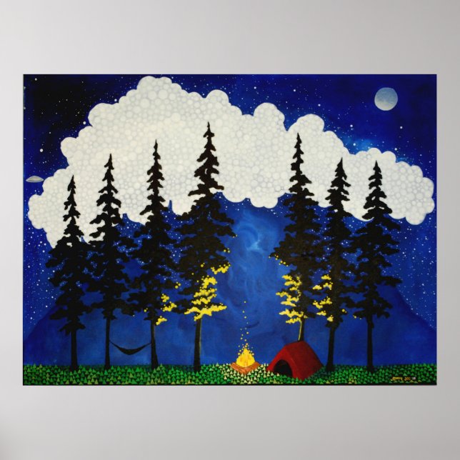 Poster Tente rouge (Devant)