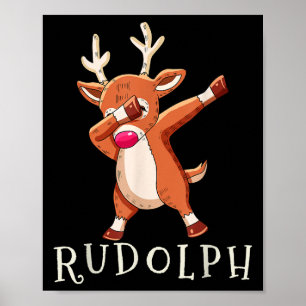 Poster Tenue assortie pour famille de rennes du Père Noël