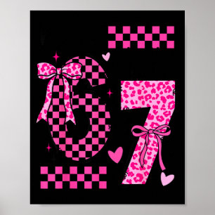 Poster tenue de fille pour 6ème anniversaire 6 ans annive