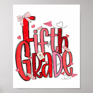 Poster Tenue de la Saint-Valentin pour les enfants de cin