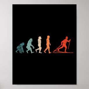 Poster Tenue de ski de fond Evolution Xc drôle de ski