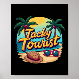 Poster Tenue de touriste ringarde pour vacances Costume d