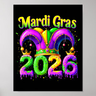 Poster Tenue Mardi Gras 2026 Enfants Filles Garçons Homme