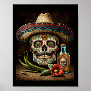 Poster Tequila Sombrero Cinco De Mayo
